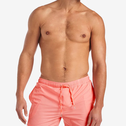 Teamm8 Grid 4.5" swim short Bondi pink