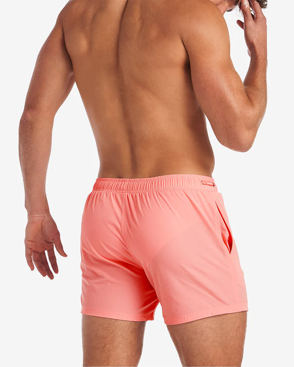 Teamm8 Grid 4.5" swim short Bondi pink