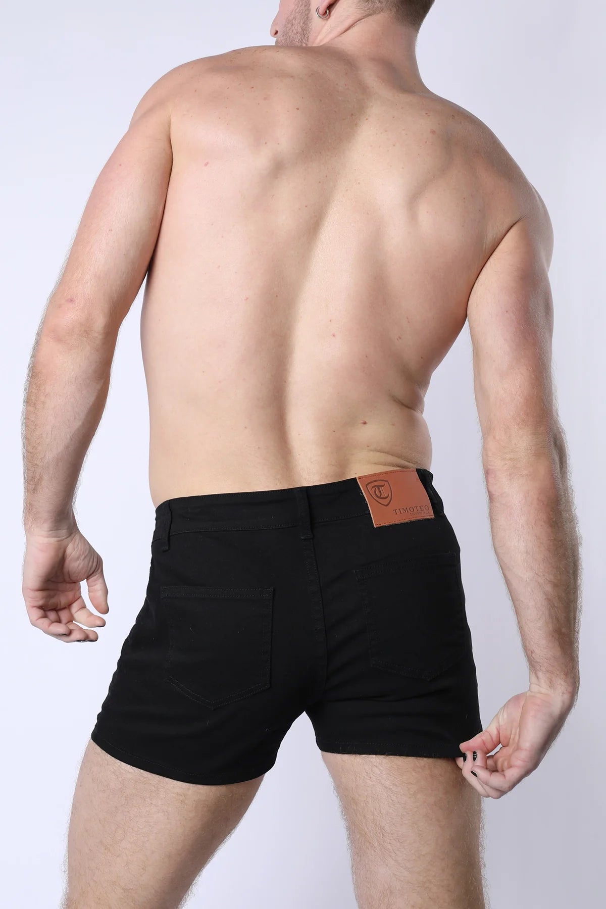 Timoteo Berkeley 3" slim fit super stretch twill short black