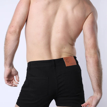 Timoteo Berkeley 3" slim fit super stretch twill short black