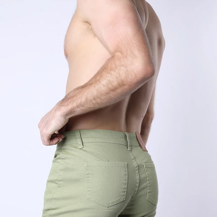 Timoteo Berkeley 3" slim fit super stretch twill short olive