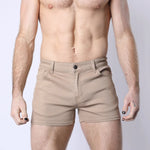 Timoteo Berkeley 3" slim fit super stretch twill short tan