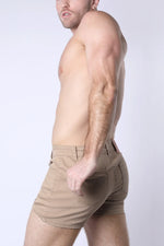 Timoteo Berkeley 3" slim fit super stretch twill short tan