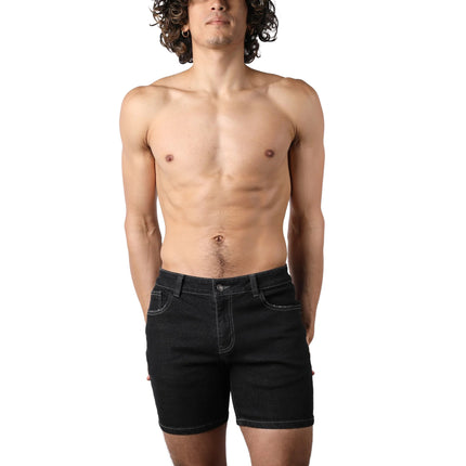 Timoteo Oceanside 5" slim fit denim short black