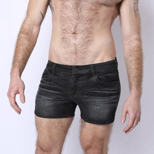 Timoteo Soma 2.0 4" slim fit denim short black