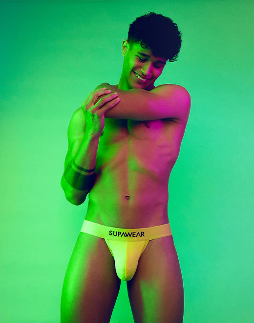 Supawear Neon jockstrap lime