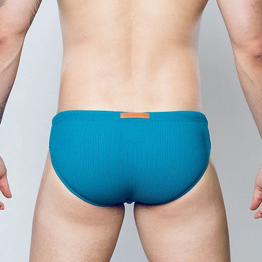 2eros Railroad swim brief teal