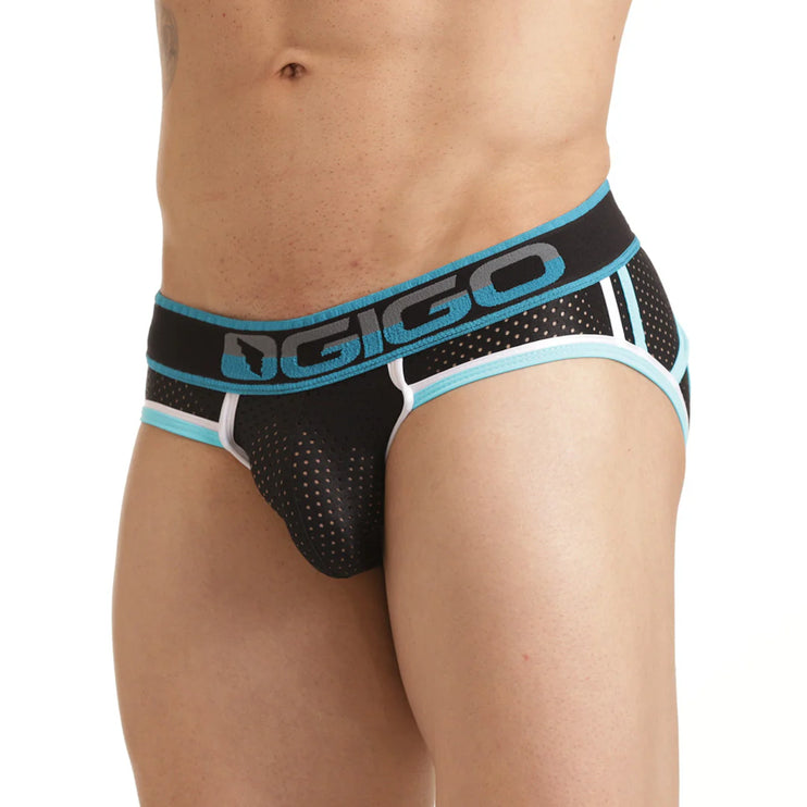 Gigo Versatil mesh jockbrief black/blue