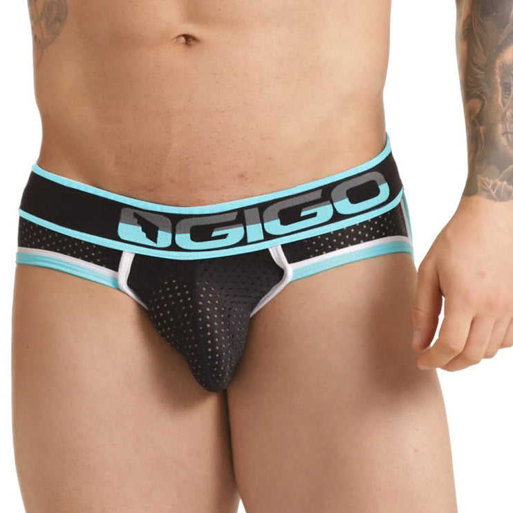 Gigo Versatil mesh jockbrief black/blue