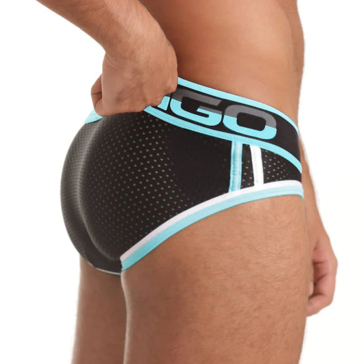 Gigo Versatil mesh brief black/blue