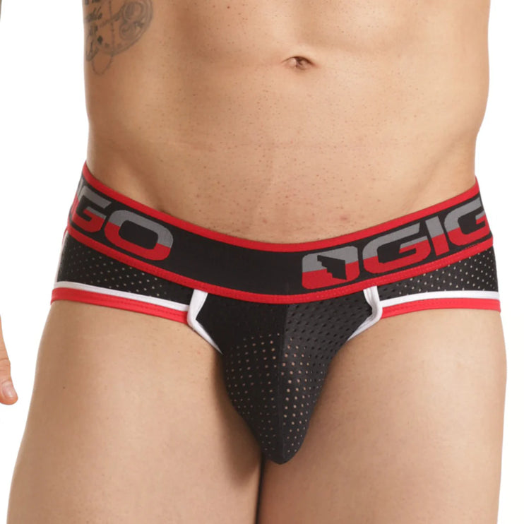 Gigo Versatil mesh jockbrief black/red