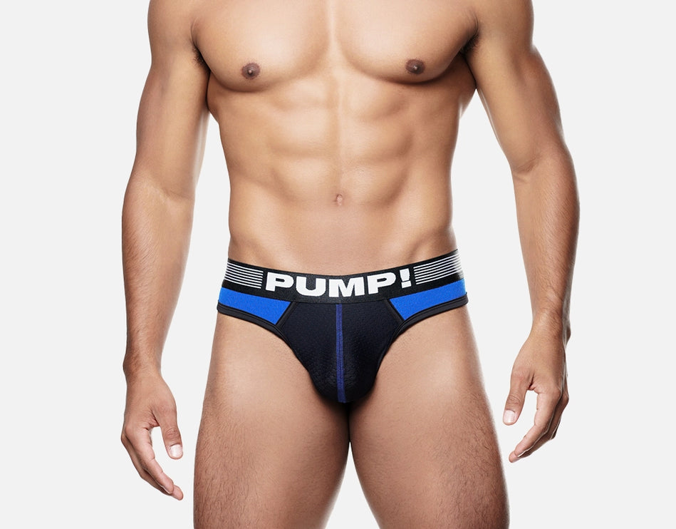 PUMP Volt mesh thong black/blue