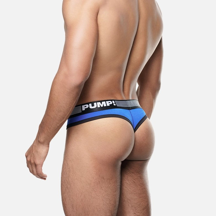 PUMP Volt mesh thong black/blue