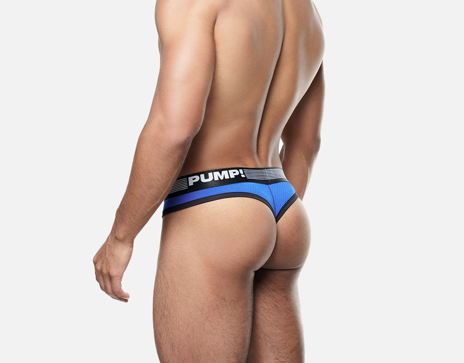 PUMP Volt mesh thong black/blue