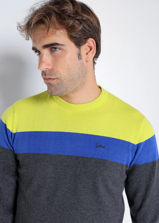 Lois lightweight color block sweater