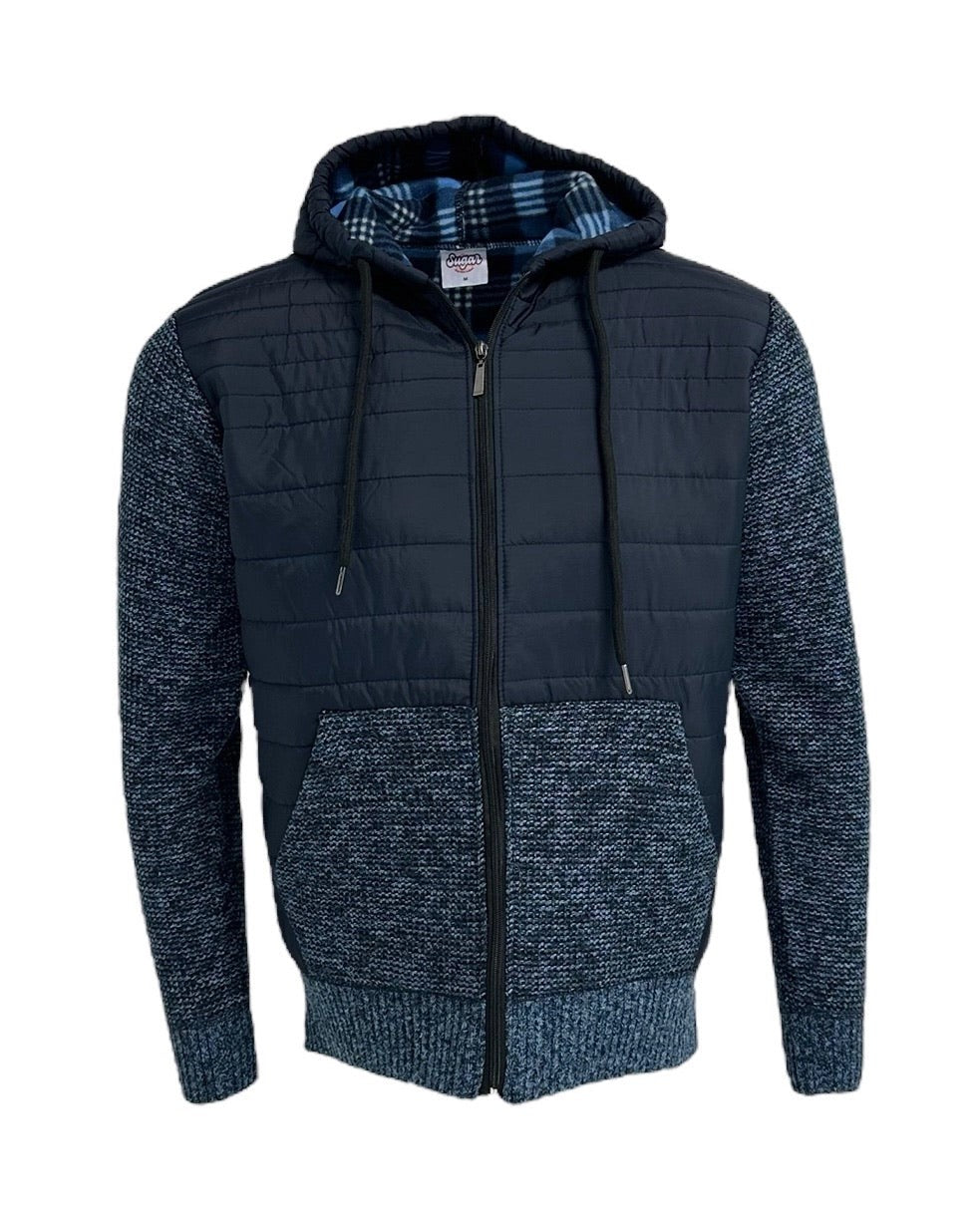 Sugar Ethan hooded jacket midnight blue