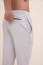 Mono B Stitch slim-fit jogger pants grey