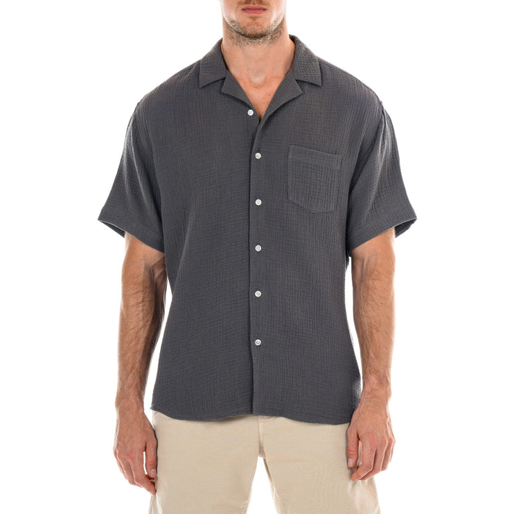 OP Morro Bay short sleeve shirt charcoal