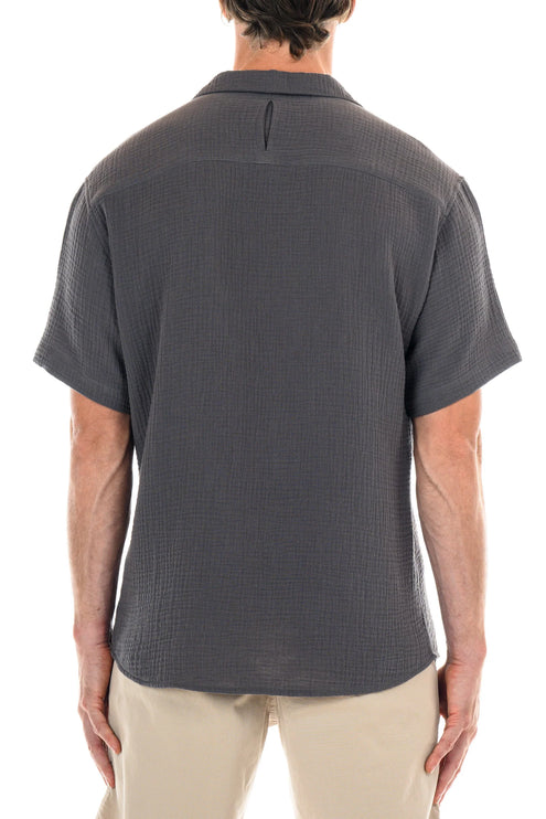 OP Morro Bay short sleeve shirt charcoal