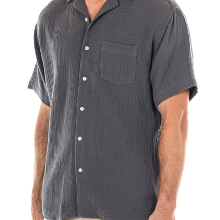 OP Morro Bay short sleeve shirt charcoal