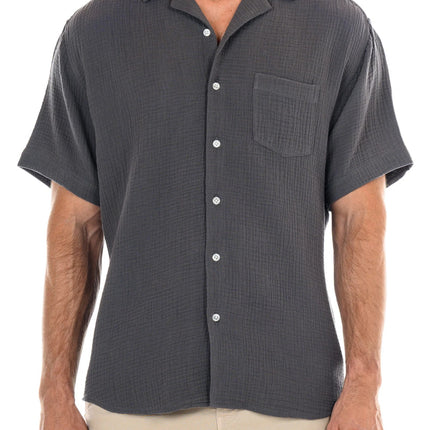 OP Morro Bay short sleeve shirt charcoal