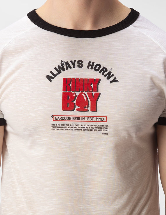 Barcode Berlin Always Horny Kinky Boy t-shirt white