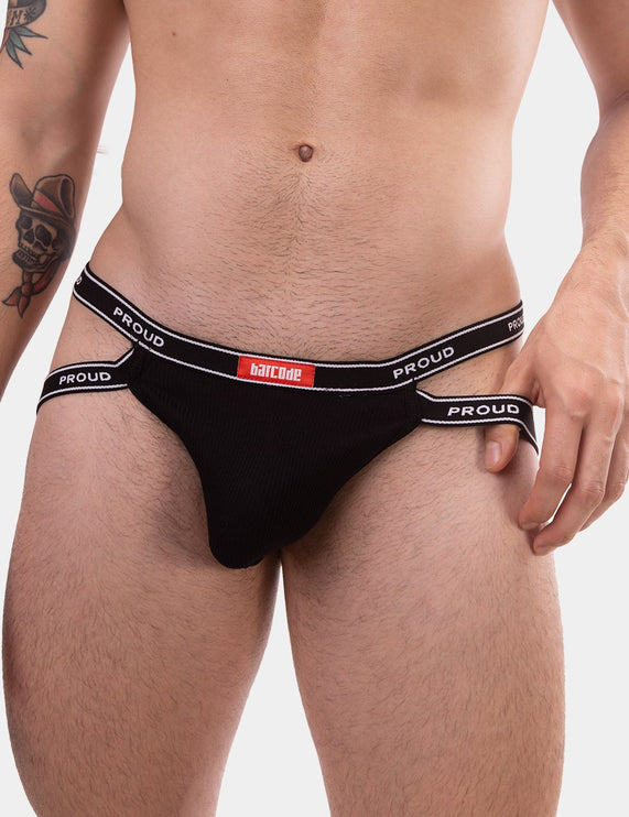 Barcode Berlin Rib jockstrap black