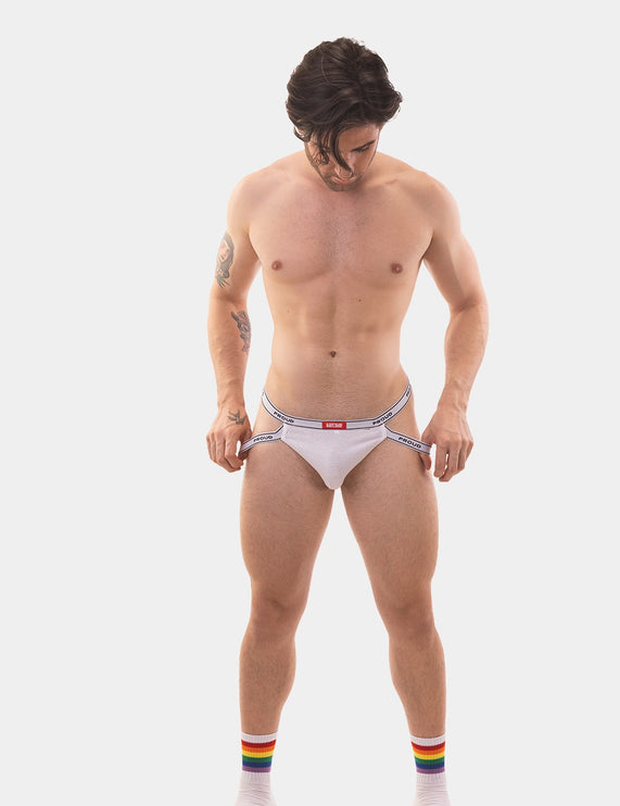 Barcode Berlin Rib jockstrap white