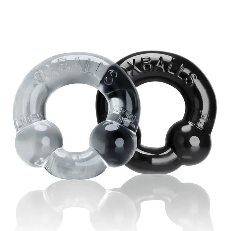 Oxballs Ultraballs 2-pack c-ring black/clear