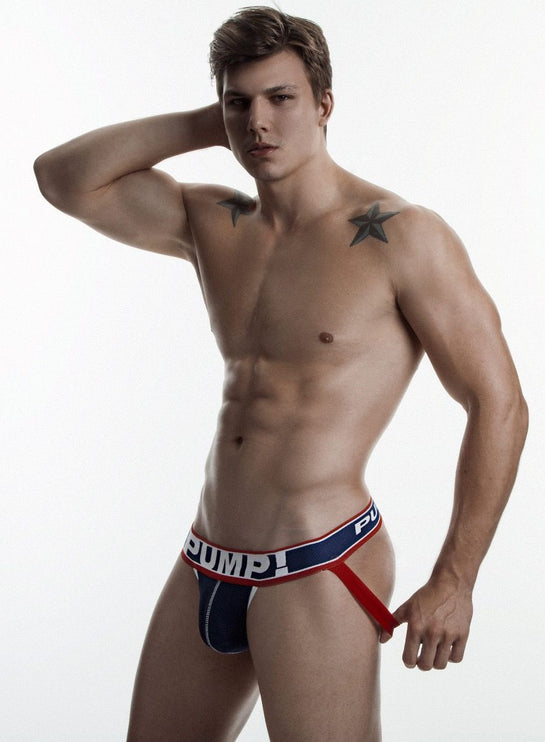 PUMP! Big League mesh jockstrap navy