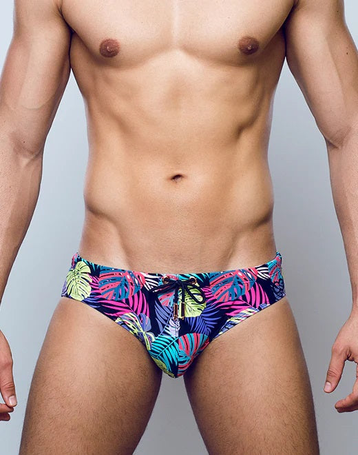 2eros Monstera swim brief black