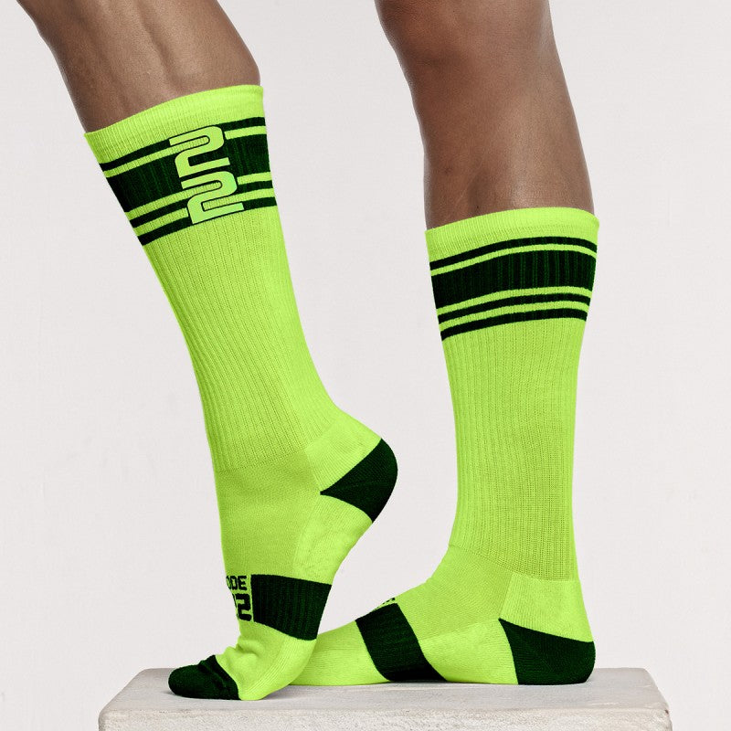Taiko buik Gebakjes Politieagent Code 22 Active socks 8008 neon lime – Egoist Underwear