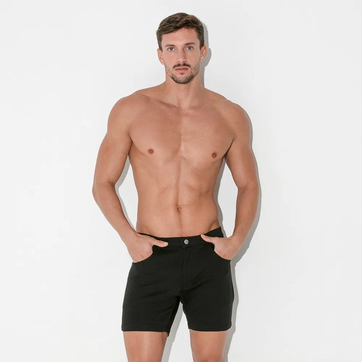 Code 22 slim fit 5" stretch short 9712 black