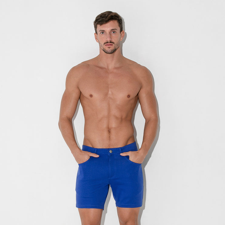 Code 22 slim fit 5" stretch short 9712 blue