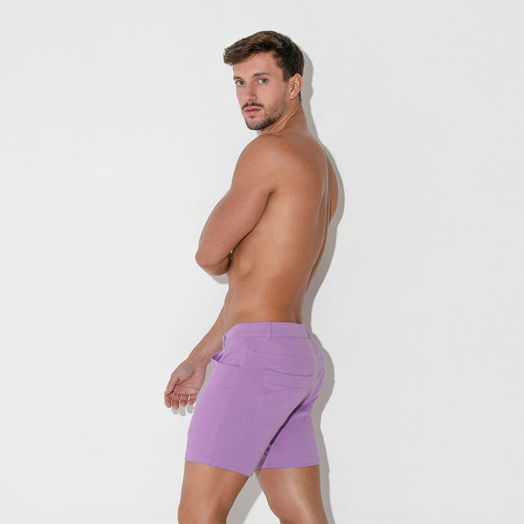 Code 22 slim fit 5" stretch short 9712 grape purple