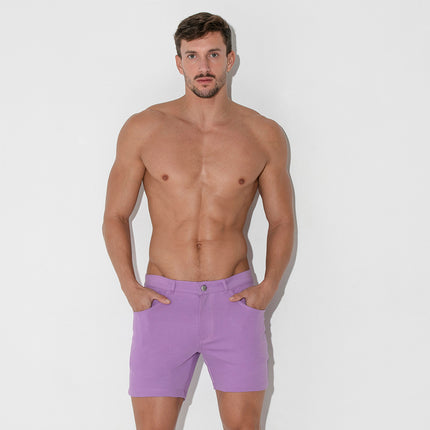 Code 22 slim fit 5" stretch short 9712 grape purple