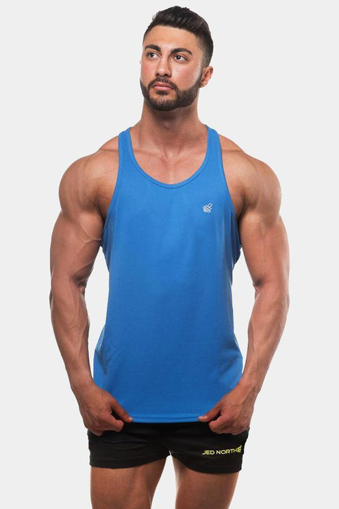 Jed North Microfiber Dri-fit tank blue