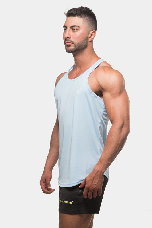 Jed North Microfiber Dri-fit tank light blue