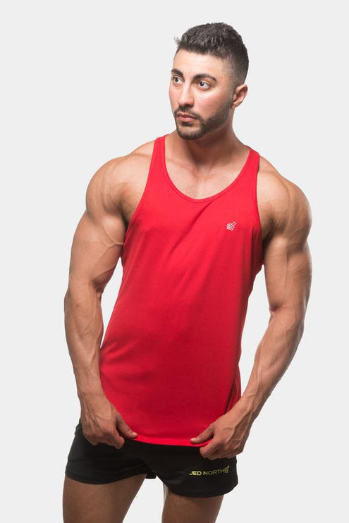 Jed North Microfiber Dri-fit tank red