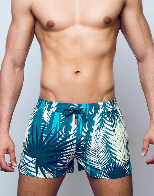 2eros Feuille 3" swim short green