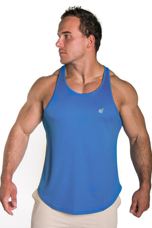 Jed North Microfiber Dri-fit tank blue