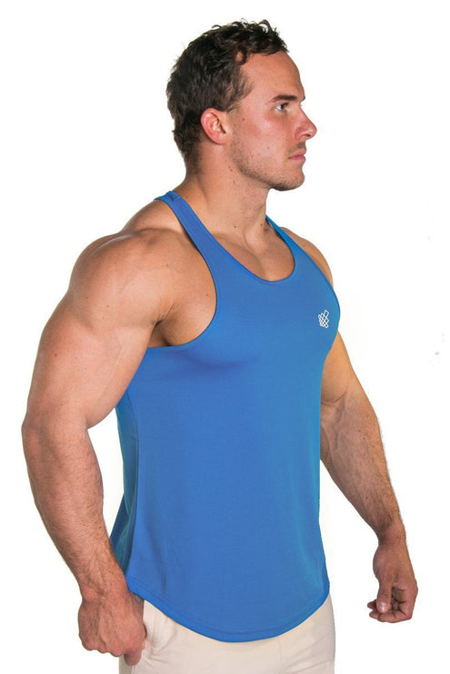 Jed North Microfiber Dri-fit tank blue