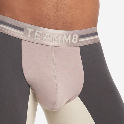 Teamm8 Bamboo Sports boxer modal licorice grey