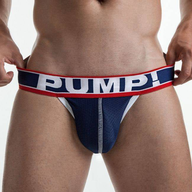 PUMP! Big League mesh jockstrap navy